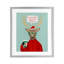 Hipster Deer Merry Latte, reproduction encadrée sous verre, conception de Jilly Jack Designs-117114947-117114950