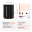 VEVOR Weather Resistant Plastic Dual Overflow Rain Barrel with Diverter Kit-88600140