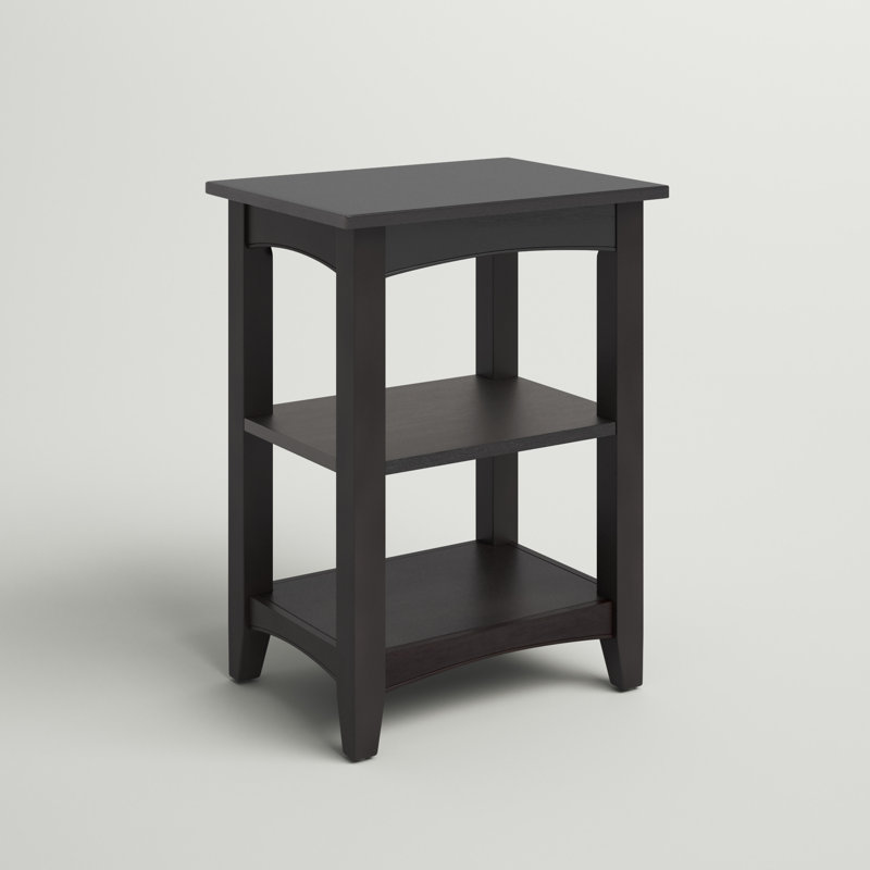Ratcliff End Table with 2 Shelves, 20 in. W x 15 in. D x 27 in. H, Versatile Coordinating Storage Table for Living Room Decor, Crafted with Stained Wood and Beadboard, Occasional