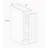 Base Pull Out Spice Rack Cabinet 6"W x 34.5"H x 24"D in White Shaker