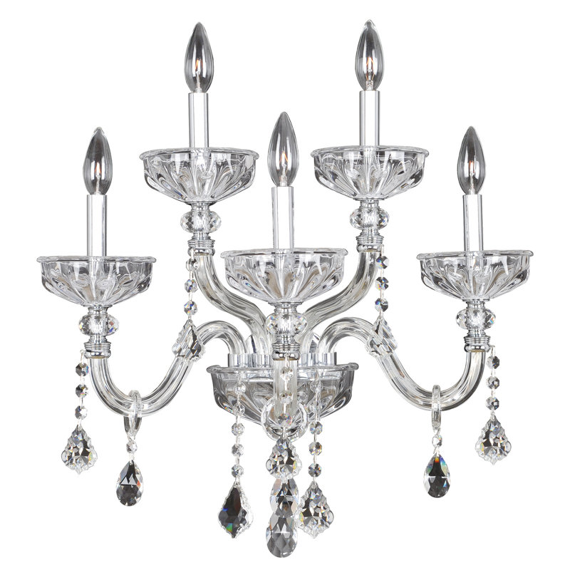 Clovio 5 LT Chrome/Clear Wall Sconce Allegri