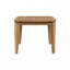 Table basse de patio avec plateau en bois, 4 pieds