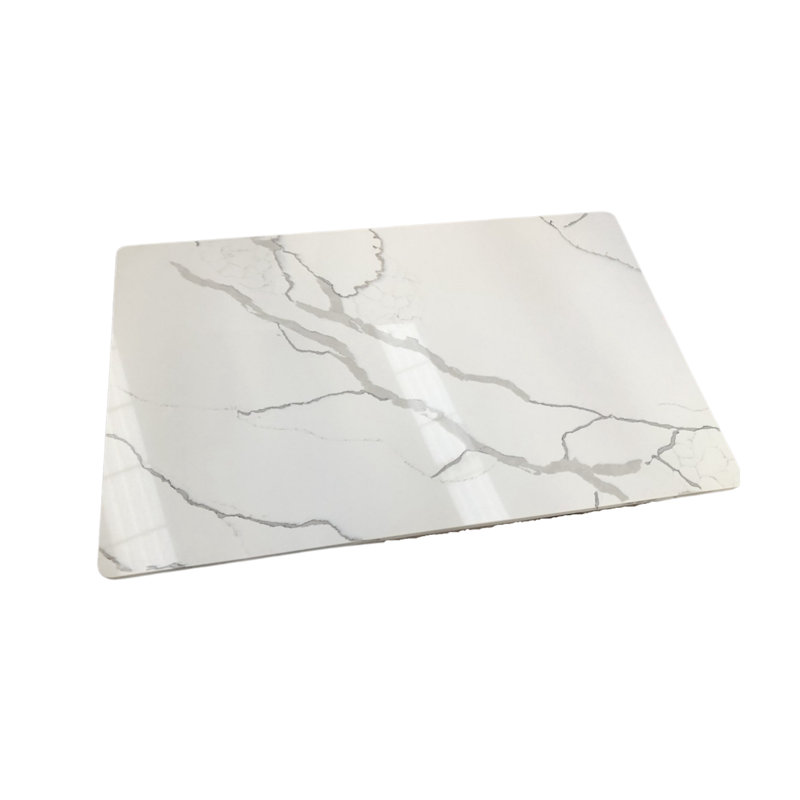 Quartz Bevelled Edge Table Top, 0.75" H x 24" W x 24" L