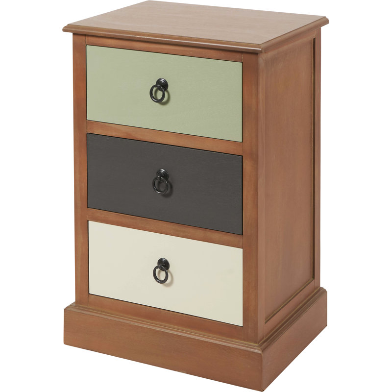 42cm W Solid Wood Bedside Table