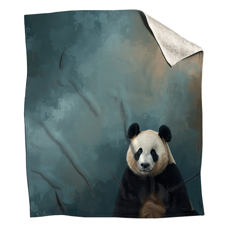 Panda Portrait Art Blankets, 60in W x 80in H
