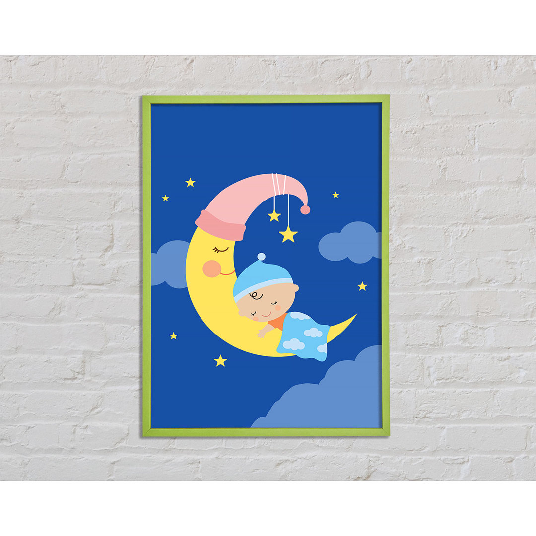 Snuggled To The Moon - Einzelne Bilderrahmen Kunstdrucke