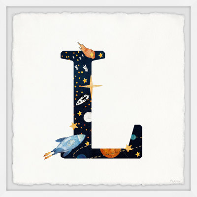 'L Is For Lion' Framed Print