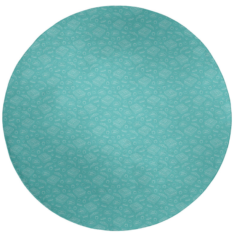 Tapis de la zone verte pizza, Rond 5 pi