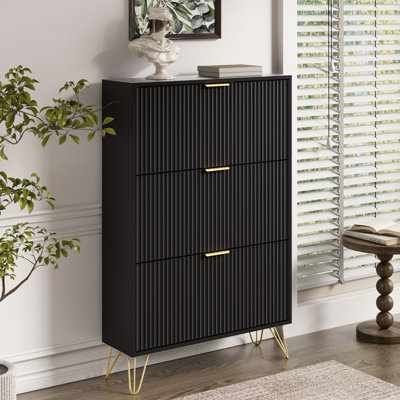 24 Pair Shoe Storage Cabinet