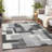 Premium Machine Washable Tweedy Gray Rug-236185193
