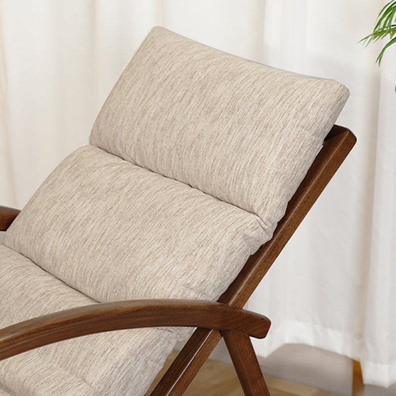 Chaise berçante ergonomique en bois massif