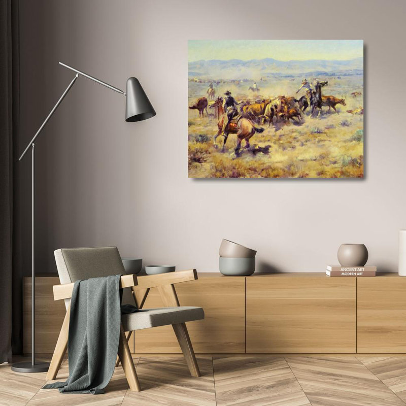 The Round-Up, 19" H x 24" W