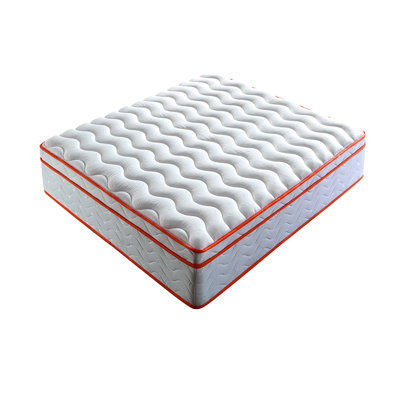King Size 12 Inch Mattress, Of Memory Foam And Pocket Springs, Medium Firm, Relief, 100 Night Trial, Milk White, - Us Size, Individual Spring, Gel Foam,
