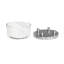 Metal Candle Holder with Glass Bowl-1269597051