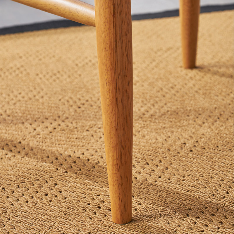 Ensemble de 2 tabourets de bar Mid-Century, Brun / tissu