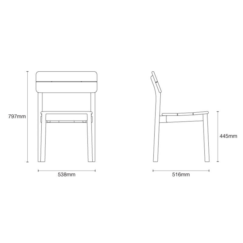 Tanso Outdoor Dining Side Chair
