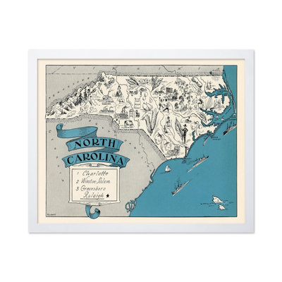 North Carolina Pictorial Map