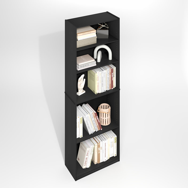 Bibliothèque à 5 niveaux Furinno JAYA Simply Home, Bois foncé