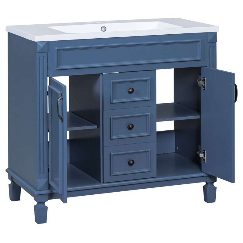 Meuble-lavabo simple avec plateau 35,9 Daquona