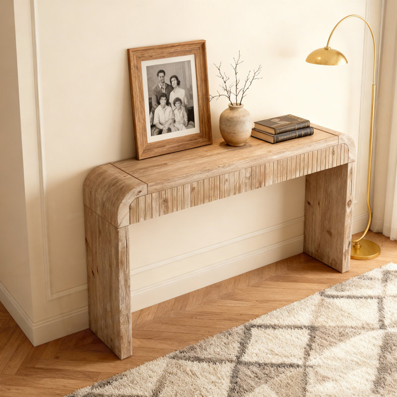 Table d'entrée 59 "Vintage, Bois naturel délavé