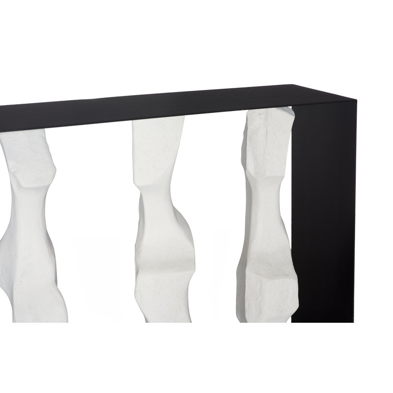 Cast Women Metal Framed Console, Roman Stone