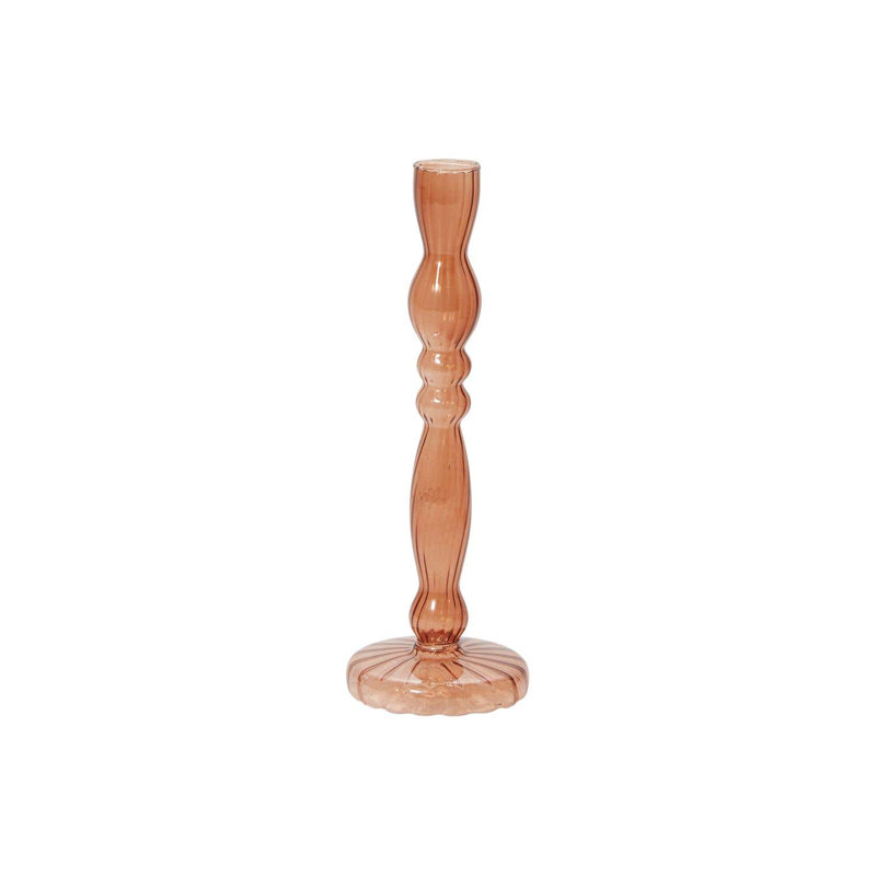 Bougeoir Marajo, H 8 po x l 2,75 po x P 2,75 po, Ambre
