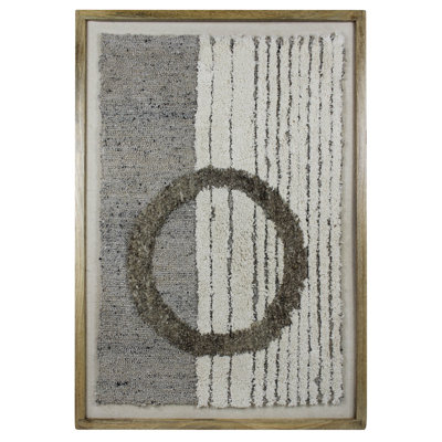 Tufted Wool Wall Hanging, Circle