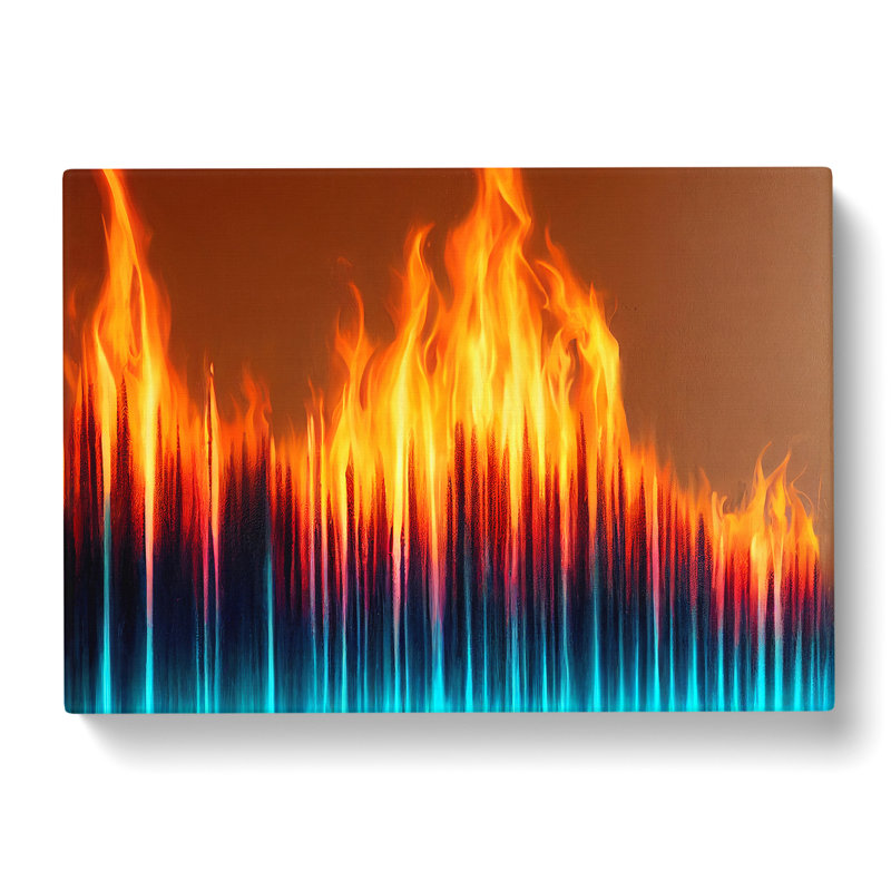 Heavenly Modern Abstract Art - Wrapped Canvas, 35cm H x 50cm W x 3cm D