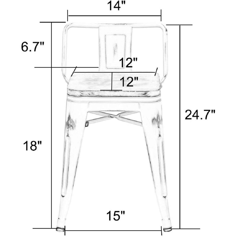 Josey Counter Stool with Metal Frame, Black