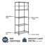 Étagère à 5 niveaux Wayfair Basics® Stromsburg (H 72 po x l 36 po x P 14 po)-2085779560