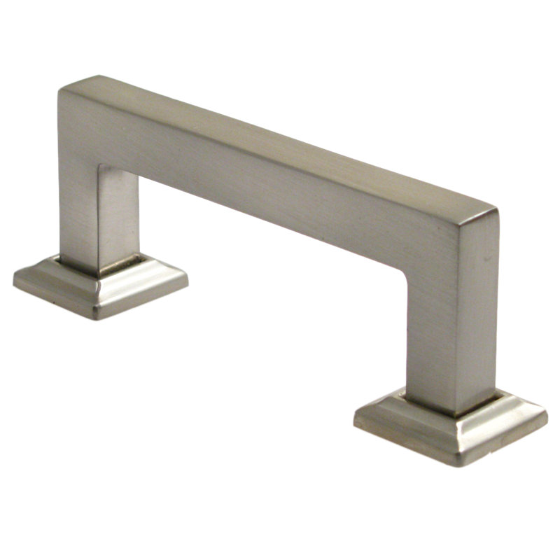 3" Center to Center Bar Pull, Satin Nickel