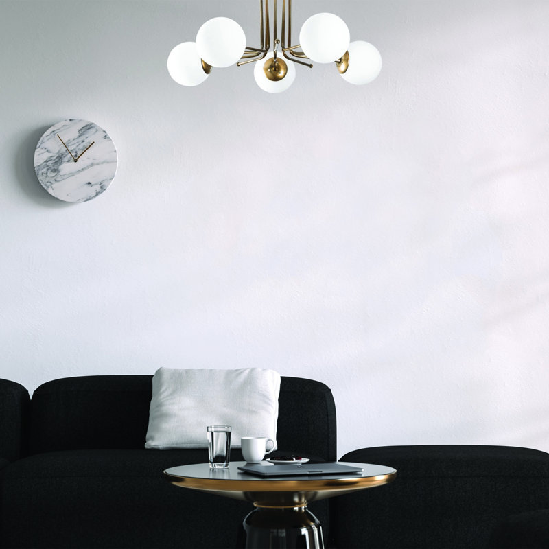 Stanwyck 5 - Light Gold/White Unique/Statement Pendant