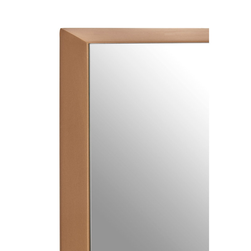 Touete Metal Flat Wall Mirror, 43cm H x 43cm W