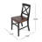 Gelacio Solid Wood Cross Back Side Chair-2082351670