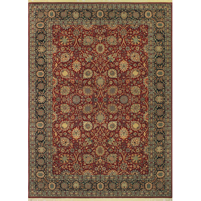 Carlotta One-of-a-Kind 10' X 14' Wool Area Rug in Red