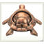 Cendrier en alliage de zinc rétro en forme de tortue, semi-fermé, coupe-vent, anti-odeur, 3 fentes à cigares, cadeau de décoration polyvalent-122529776