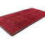 Tapis unique rouge à motif oriental 4 x 9 po Tribal
