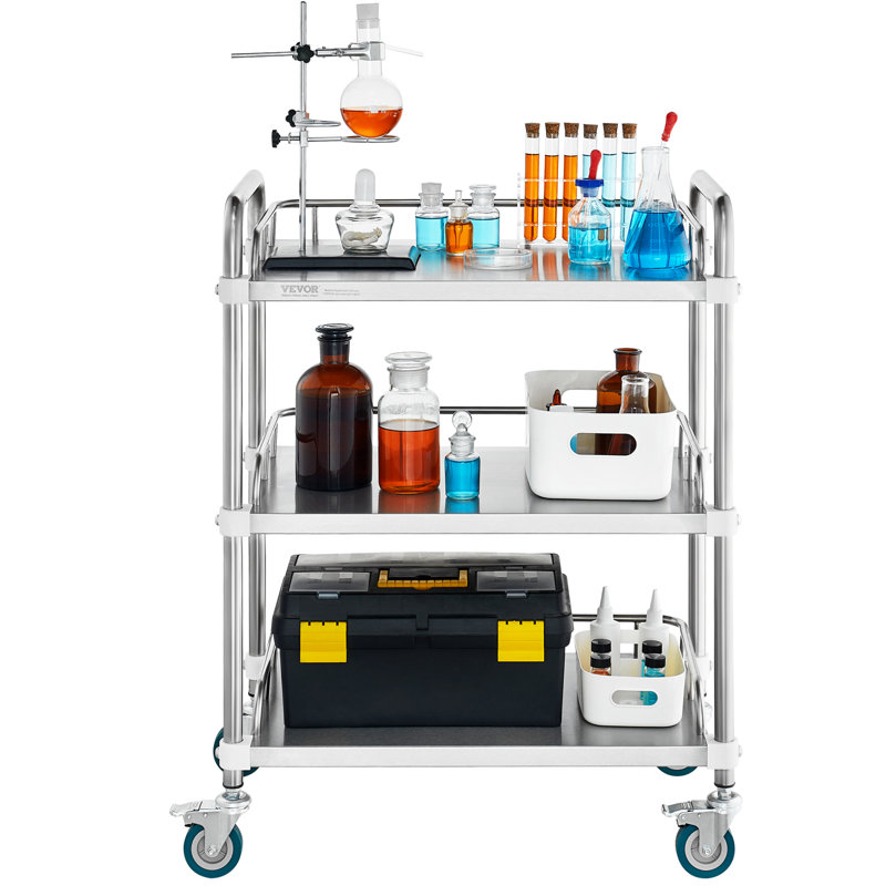 34.13'' H x 26.38'' W Lab Cart with Wheels