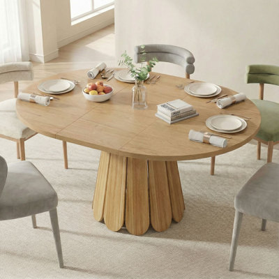 Extendable Round Dining Table