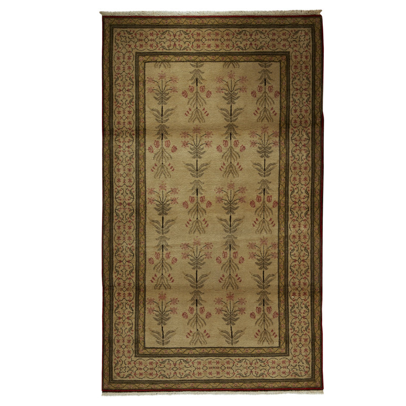 Hand-Knotted High-Quality Beige Area Rug