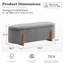Banc de rangement rembourré 51,2 po-943135542