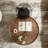 Marizela Rounded Bowl Walnut Veneer Nesting Coffee Table Set with Glass Side Table