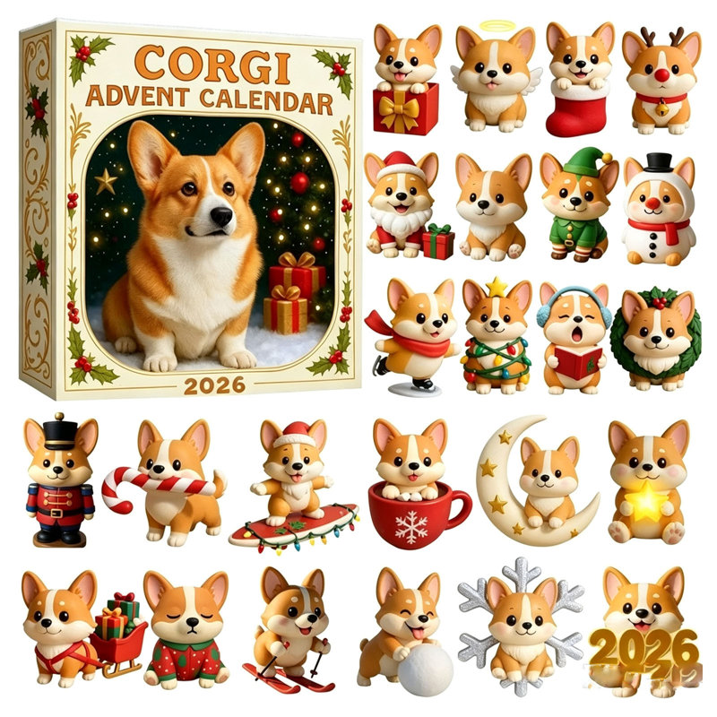 Calendrier de l'Avent Corgi Countdown Calendrier 2026