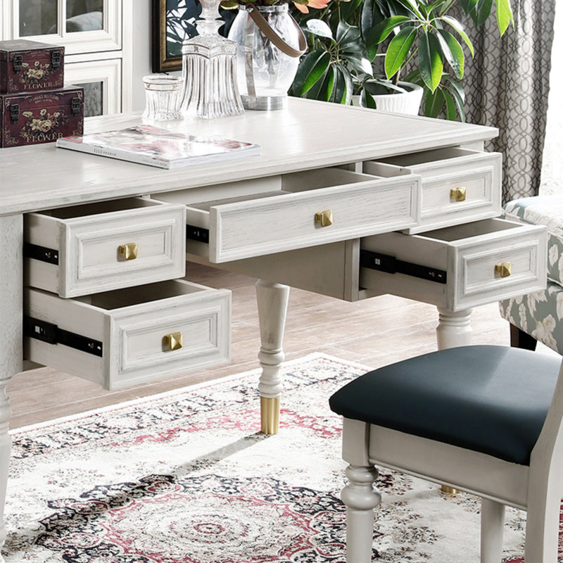 American-style Rectangular Storage Writing Desk