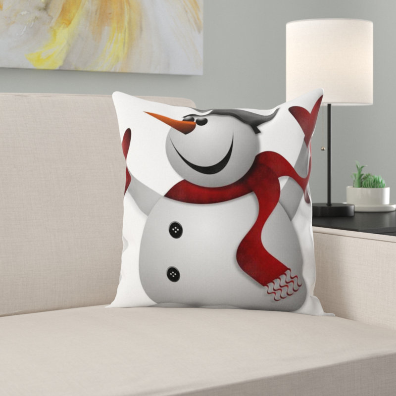 Coussin bonhomme de neige