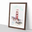 Golden Gate Bridge Abstract Watercolour - Picture Frame Graphic Art-56923529-56923530