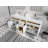 72'' Double Bathroom Vanity with Quartz Top-90699508