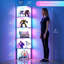 5-Tier Corner Bookshelf with RGB LED Lights, App Control, Motion Sensor, Tempered Glass Panels and MDF Frame-304105323