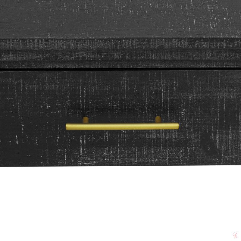 Console moderne, table de vestibule, table de vestibule avec deux tiroirs supérieurs, Noir incorrect