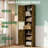 Tall Bathroom Storage Cabinet, Narrow Slim Freestanding Floor Cabinet With Adjustable Shelves For Home Office, Bathroom, Living Room, Entryway, Kitchen, Small Spaces-1250572905